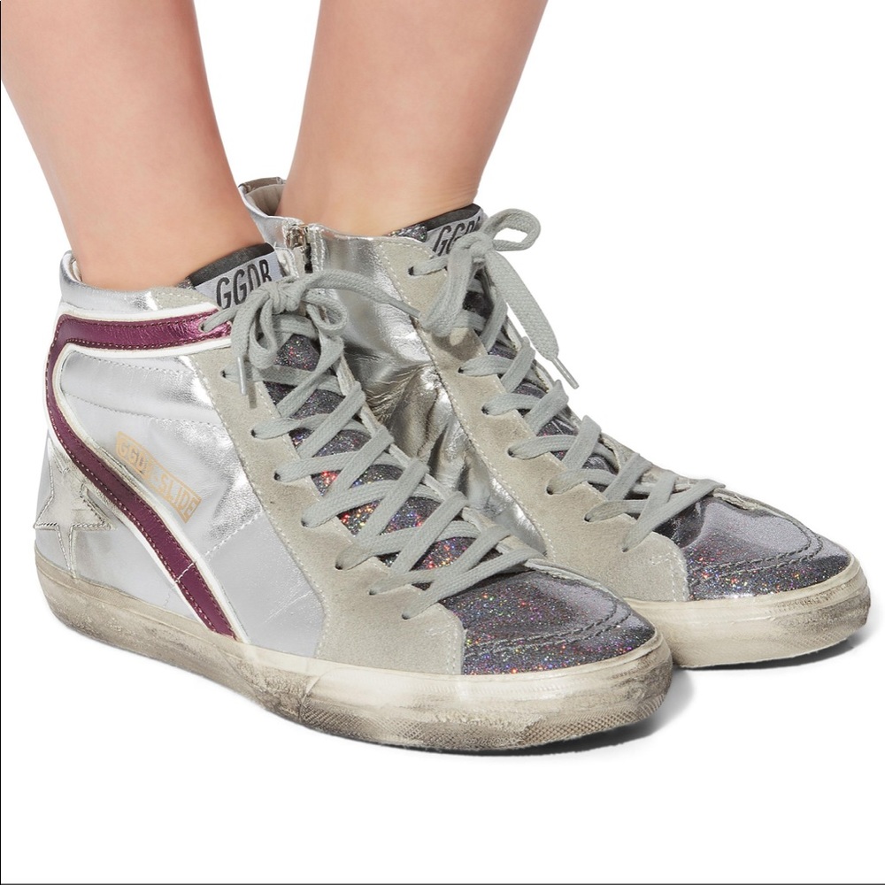 Golden Goose slide high top sneakers